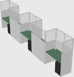 Rectangular cubicles