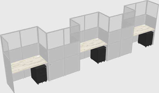 Rectangular cubicles