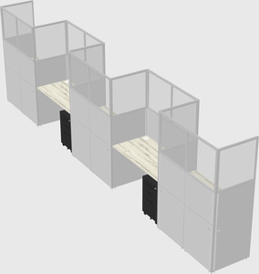 Rectangular cubicles