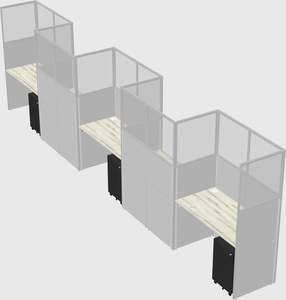 Rectangular cubicles