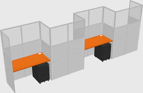Rectangular cubicles