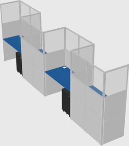 Rectangular cubicles