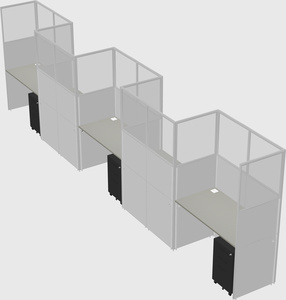 Rectangular cubicles