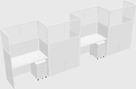 Rectangular cubicles