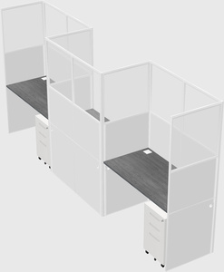 Rectangular cubicles