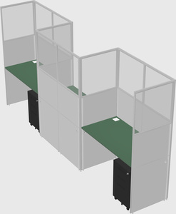 Rectangular cubicles