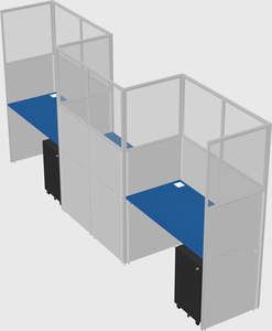 Rectangular cubicles