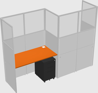 Rectangular cubicles