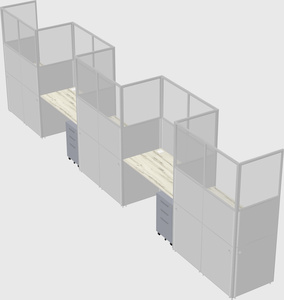 Rectangular cubicles