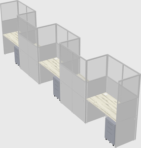 Rectangular cubicles