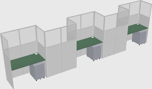 Rectangular cubicles