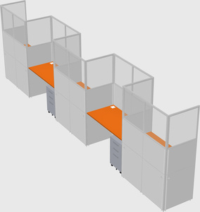 Rectangular cubicles