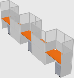 Rectangular cubicles