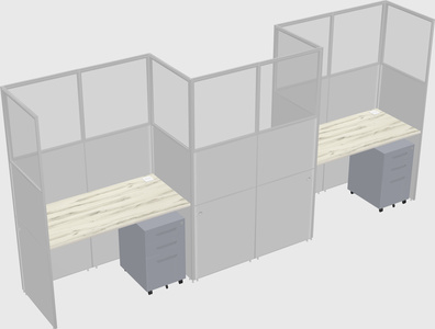 Rectangular cubicles