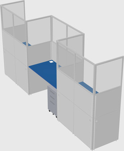 Rectangular cubicles