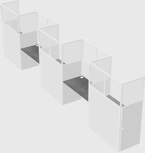Rectangular cubicles