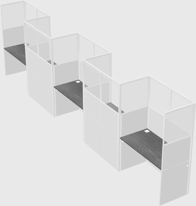Rectangular cubicles