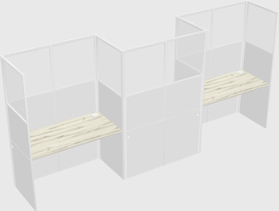 Rectangular cubicles