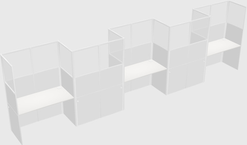 Rectangular cubicles