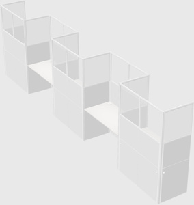 Rectangular cubicles