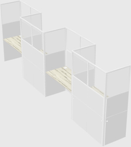 Cabines rectangulaires