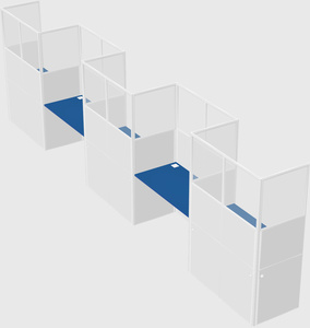 Rectangular cubicles