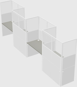 Rectangular cubicles
