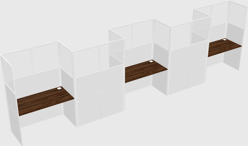 Rectangular cubicles