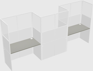 Cabines rectangulaires