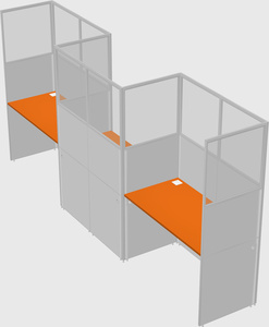 Rectangular cubicles
