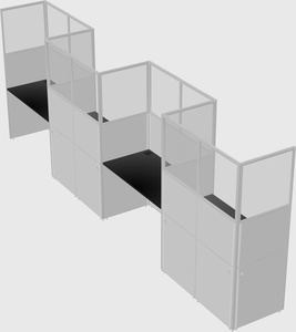 Rectangular cubicles