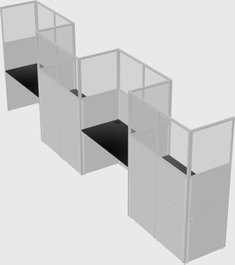 Rectangular cubicles