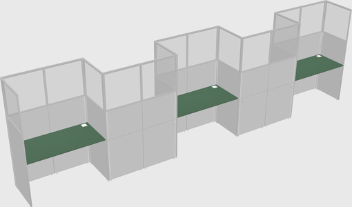 Rectangular cubicles