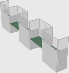Rectangular cubicles