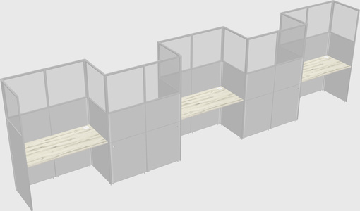 Rectangular cubicles