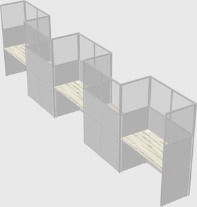 Rectangular cubicles