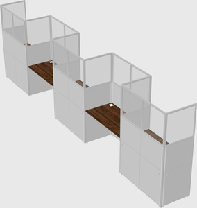 Rectangular cubicles