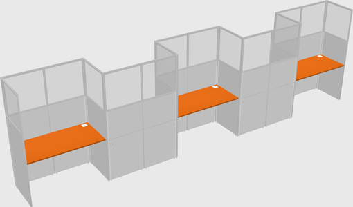 Rectangular cubicles