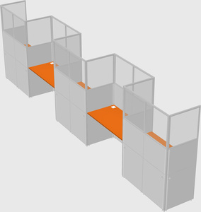 Rectangular cubicles