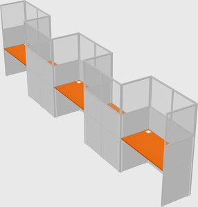 Rectangular cubicles