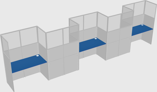 Rectangular cubicles