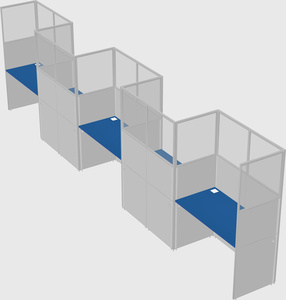 Rectangular cubicles