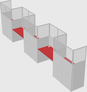 Rectangular cubicles
