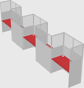 Rectangular cubicles