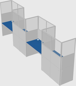Rectangular cubicles