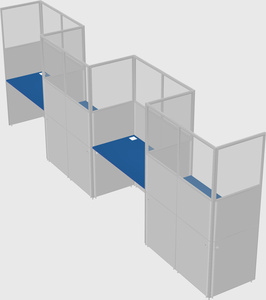 Rectangular cubicles