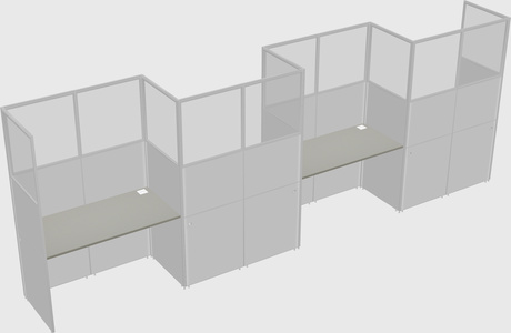 Rectangular cubicles