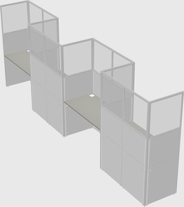 Rectangular cubicles