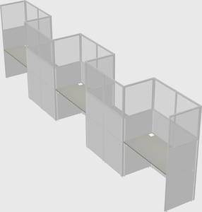 Rectangular cubicles