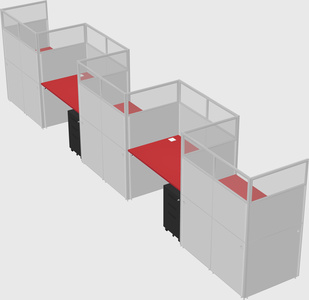 Rectangular cubicles